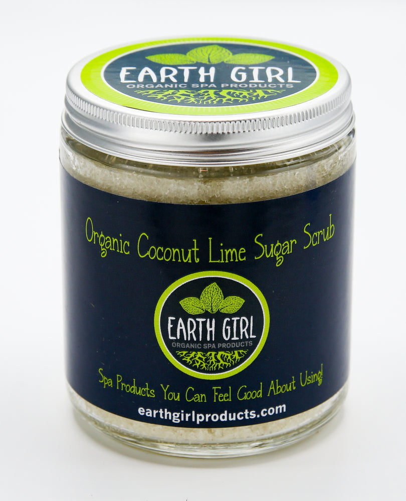 Organic Coconut Lime Sugar Scrub --- Zesty Lime and Coconut Lift Your Mood