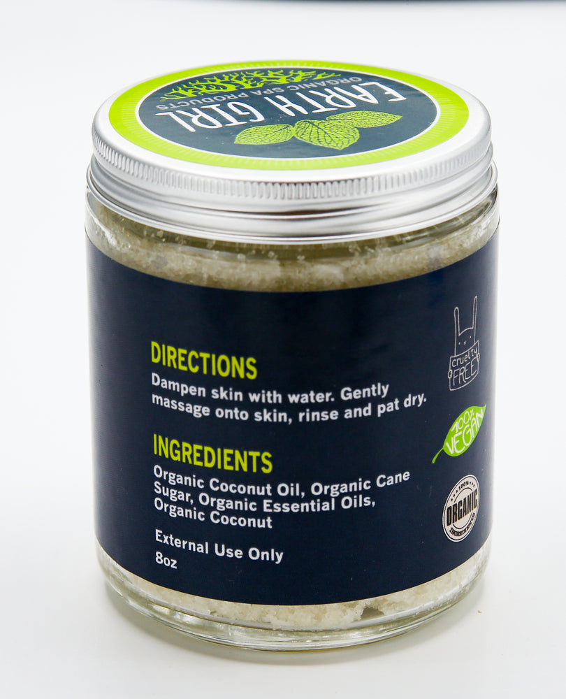 Organic Coconut Lime Sugar Scrub --- Zesty Lime and Coconut Lift Your Mood