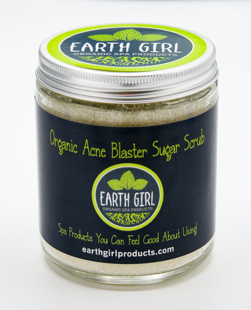 Organic Acne Blaster Sugar Scrub --- Your Solution for Happy, Pimple-Free Skin